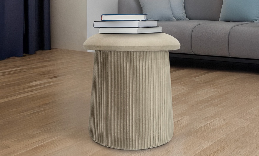 Image 22: Pouf im Pilz-Design mit integriertem Stauraum