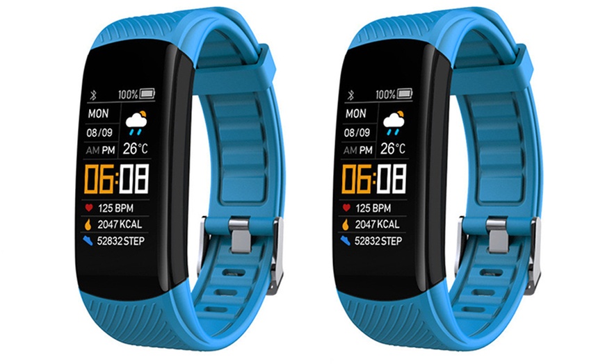 Image 8: One or Two Smart Activity Tracker Watches with Heart Rate Monitor