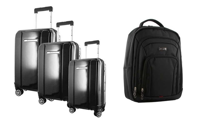 pierre cardin hard case luggage