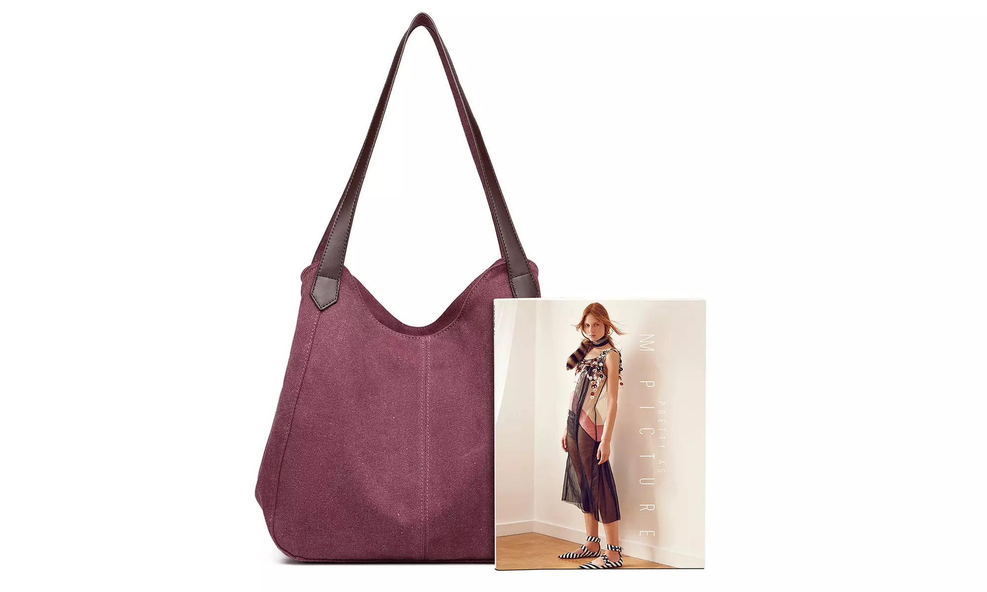 KONO Multipurpose Canvas Shoulder Tote Bag Shopping Bag