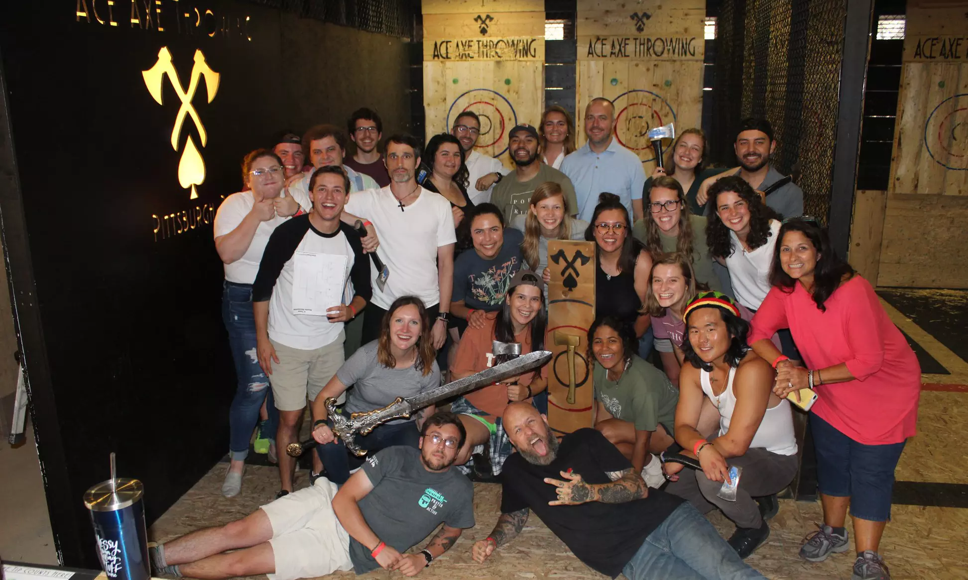 60-Minute Indoor Axe Throwing Session & Optional VR Experience at Ace Axe Throwing (Up to 31% Off).  - Primary Image