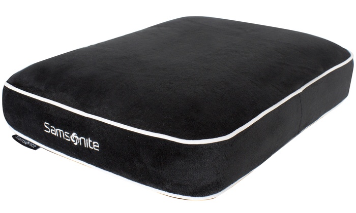 Samsonite memory foam top pillow with pouch