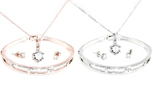 One or Two Capella Jewellery Sets Made with Crystals from Swarovski®