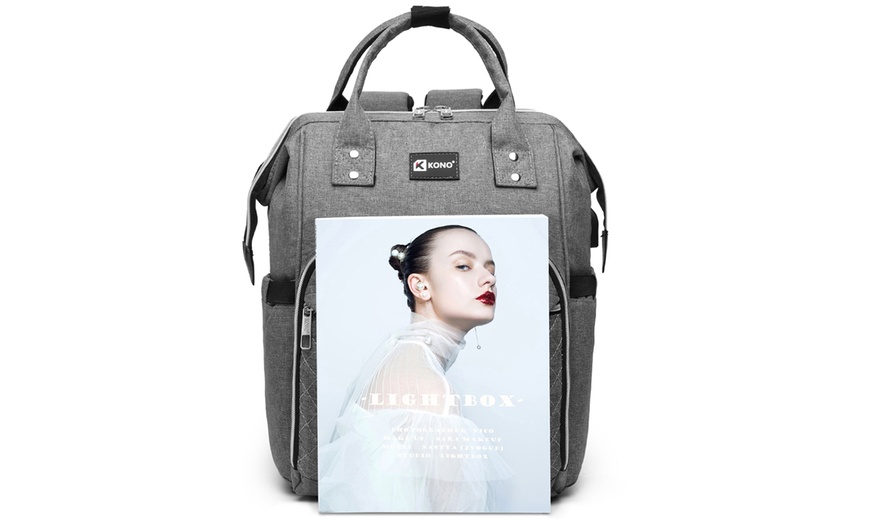 Image 19: Functional Backpack with Optional USB Charging Port