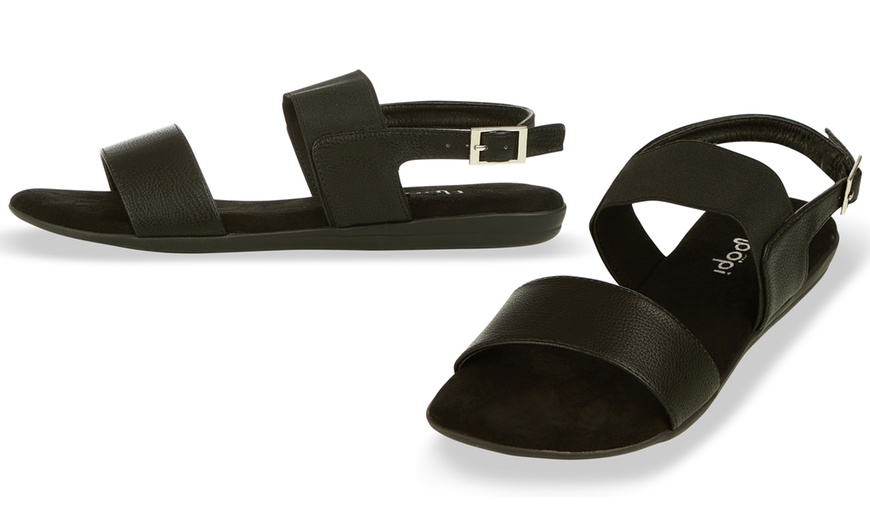 Image 20: Floopi Women's Ankle-Strap Open-Toe Flat Summer Sandals