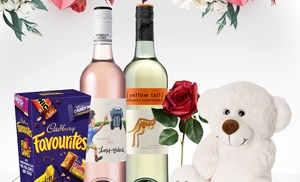 Valentines Hamper Featuring Chardonnay and Rose 