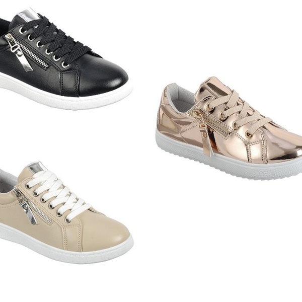 Up To 81% Off on Women's Round-Toe Sneakers | Groupon Goods