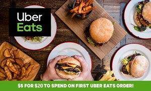 Uber Eats: $20 Off First Order