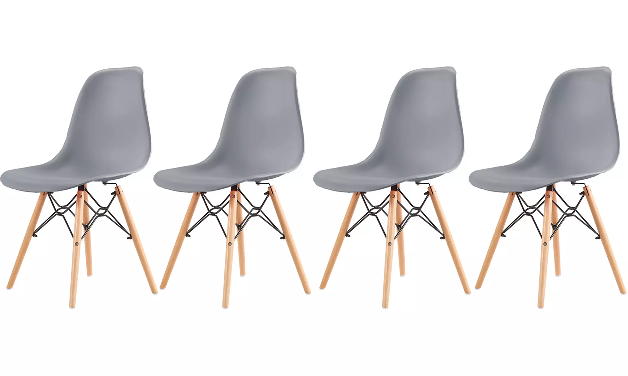 Silla de estilo escandinavo Christie con asiento redondo, de Sampur