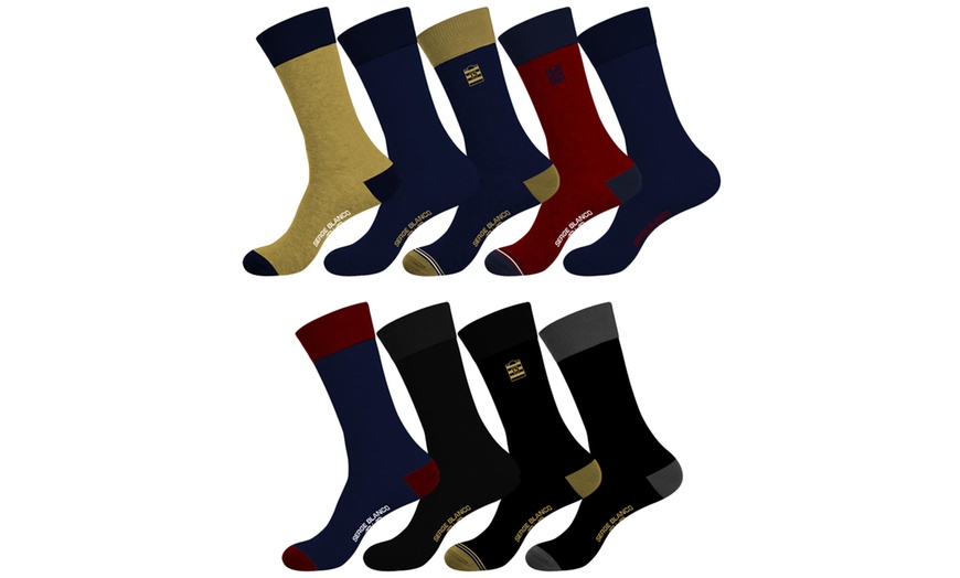 Image 4: Lot de 9 chaussettes Serge Blanco homme en coton