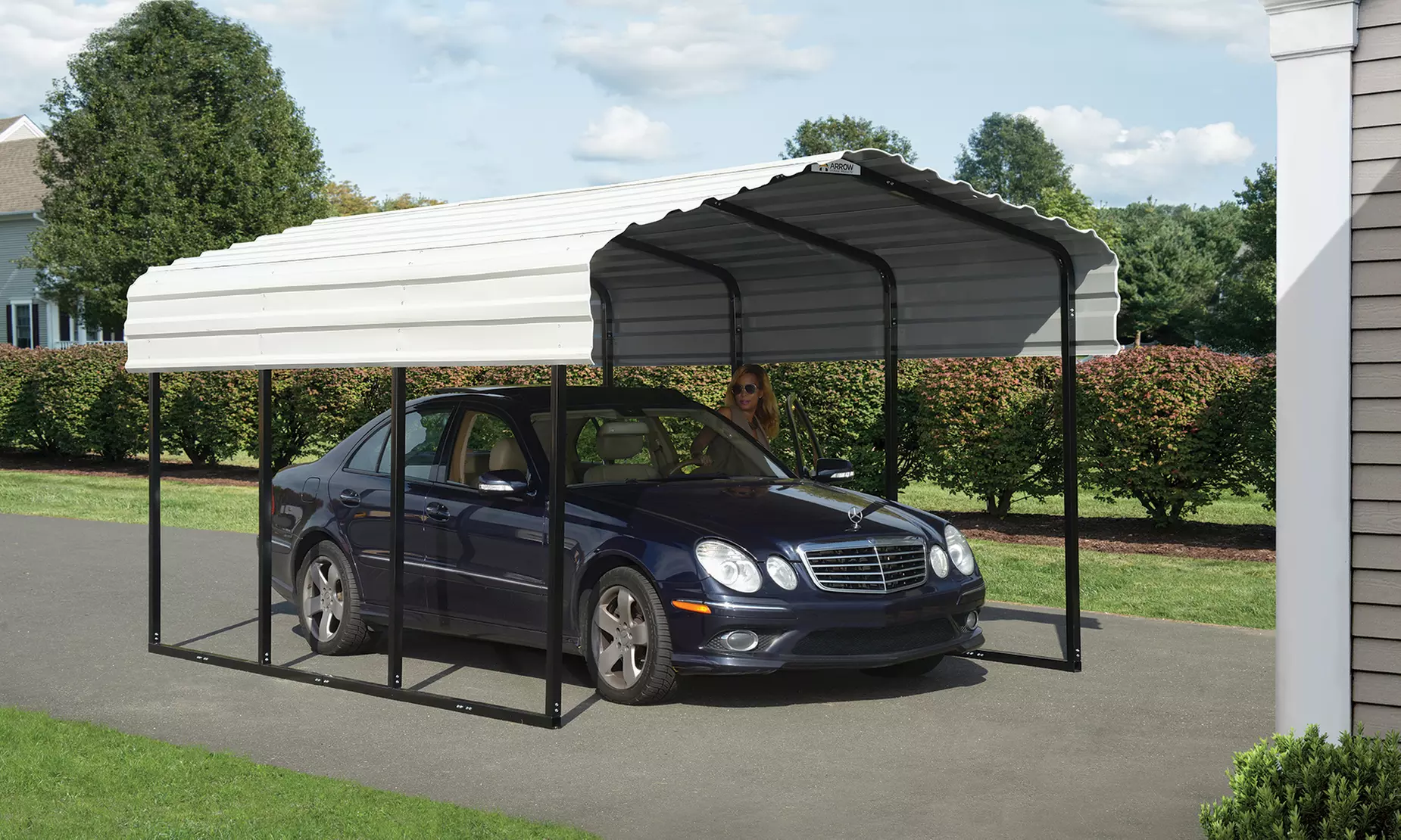 ShelterLogic Galvanized Steel Carport - Primary Image