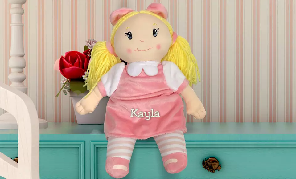 One or Two Personalized Embroidered Little Darlings Plush Dollies from GiftsForYouNow.com (Up to 50% Off) - Second Medium
