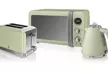 Swan Retro-Style Three-Piece Kitchen Set with 800W Digital Microwave and 1.5L Jug Kettle - Image 4