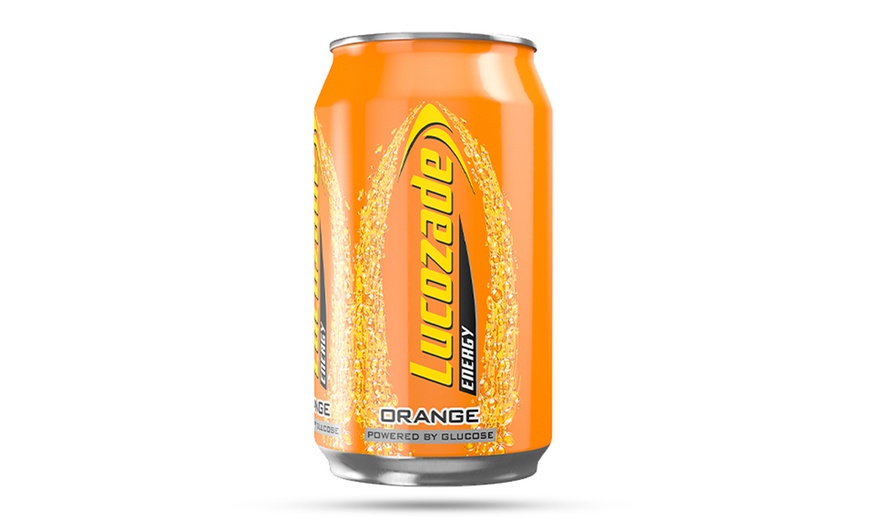 Image 3: 24-Pack of Lucozade Sparkling Orange Glucose Energy Drink 330ml