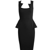 Image 3: Peplum Midi Bodycon Dress