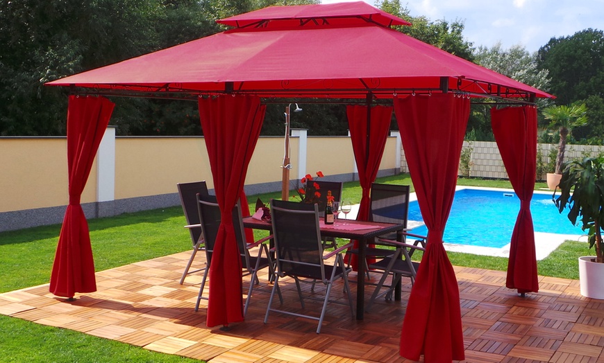 Image 11: LED 3m x 4m Gazebo Minzo