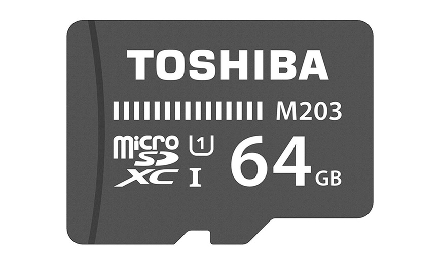 Image 7: Toshiba MicroSD Card with Adapter