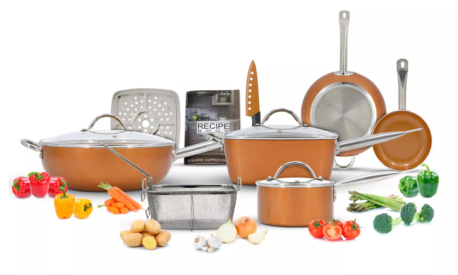 Eternal Copper Infused Cookware Set (12-Piece) - Primary Image