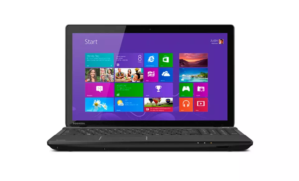 Toshiba 15.6" Satellite Touch Laptop with Intel Dual-Core Processor, 4GB RAM, and 500GB Hard Drive (Refurbished) - Primary Image