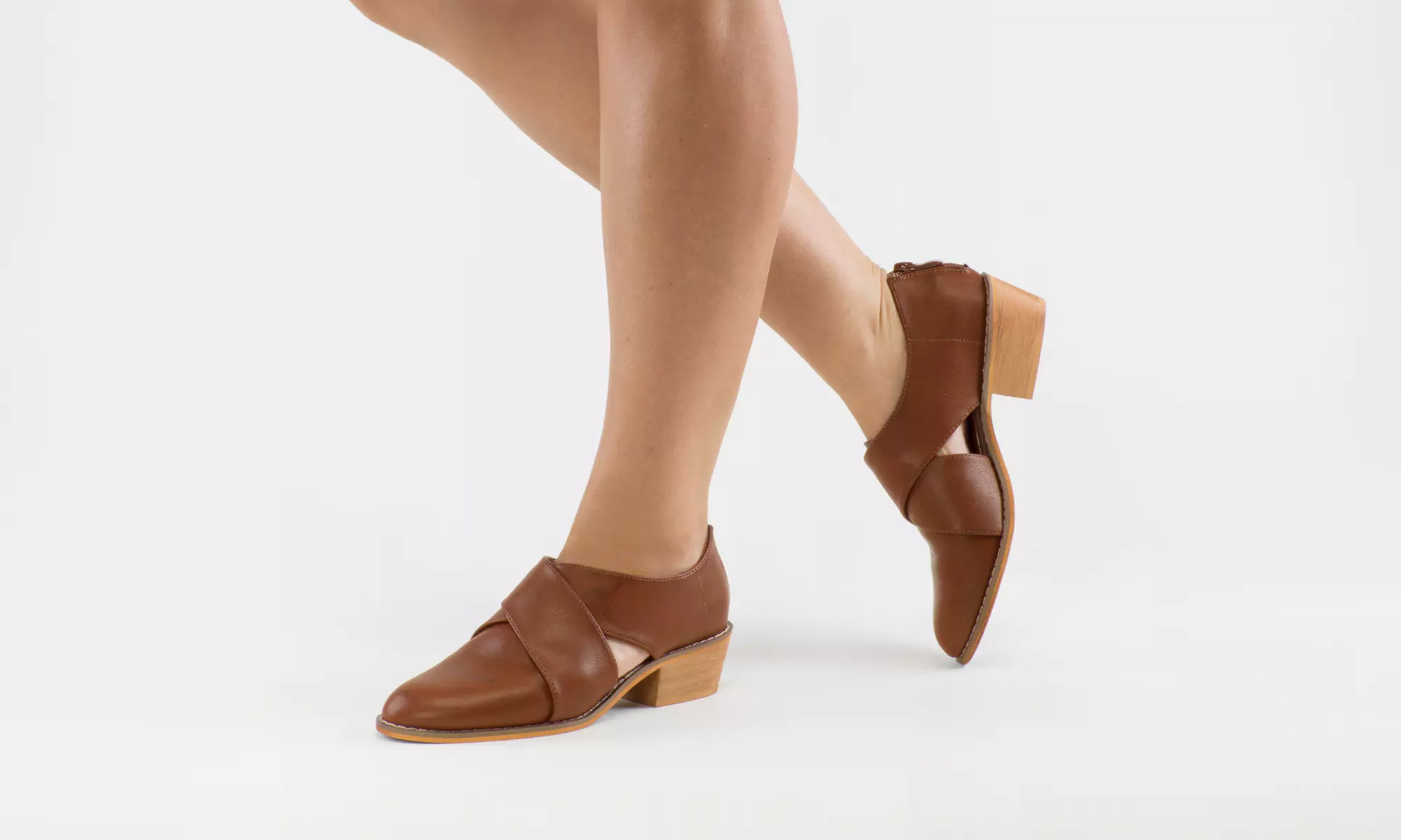 Olive Street Charliee Comfort Criss Cross Slip On Flat  | Groupon Exclusive (Size 12) - Image 5