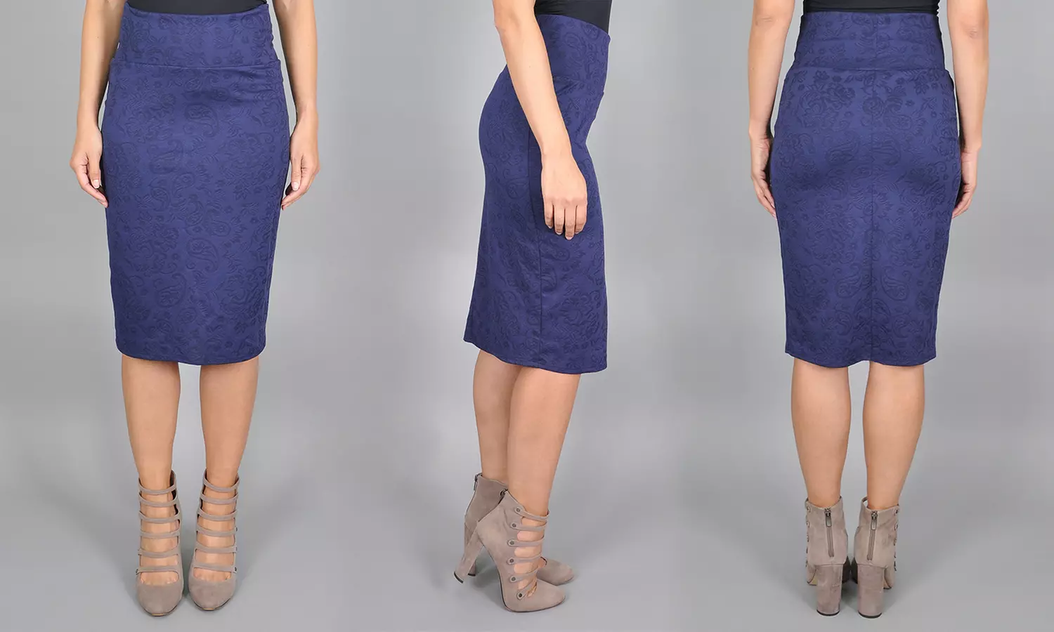 Bella Flore Women's High-Waist Pencil Skirt. (Size 3X) - Primary Image