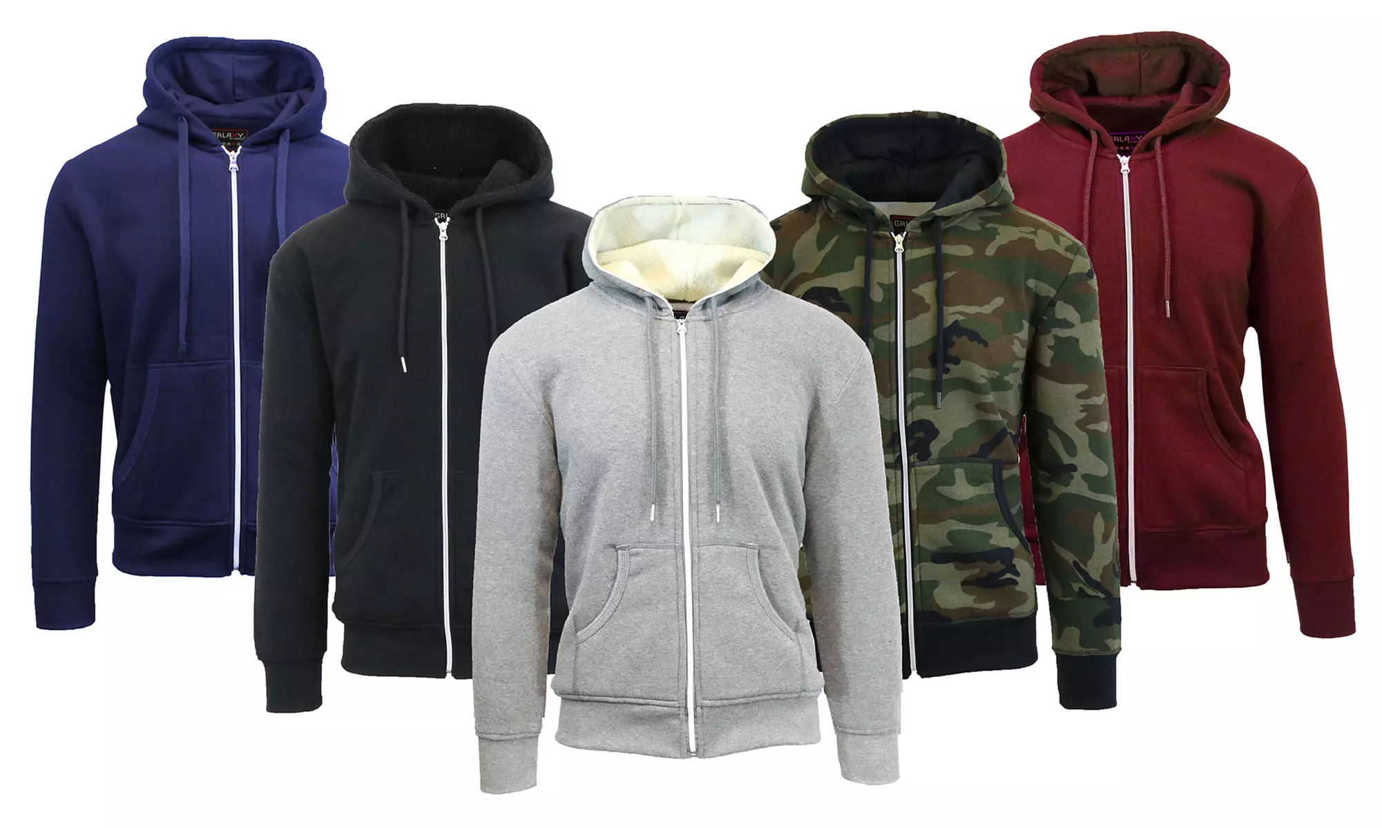 Men's Sherpa- and Fleece-Lined Hoodie (2-Pack) - Primary Image