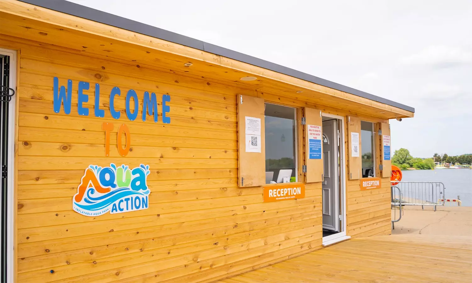 Enjoy Inflatable Aqua Park Entry on an Idyllic Lake in Essex