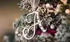 Silvertone Initial Ornaments