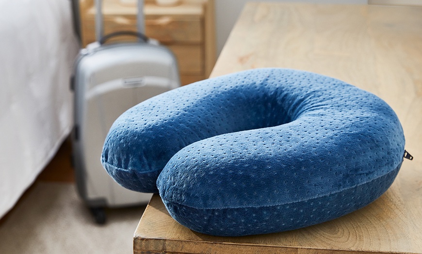 Image 2: Coussin de voyage viscoélastique, housse lavable, Pikolin Home