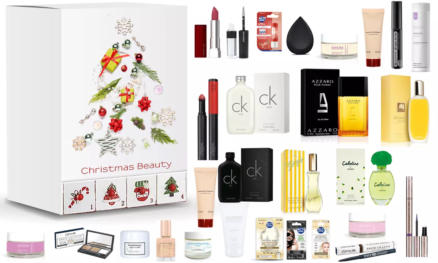 Adventskalender mit Kosmetik und Parfüm