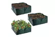 Raised Garden Planters Fabric Beds Grow Bags Planting Pots with 4 Divided Grids - Second Medium