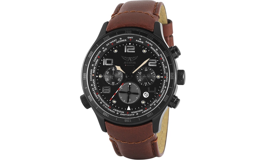 Image 3: Aviator Wrist Watch