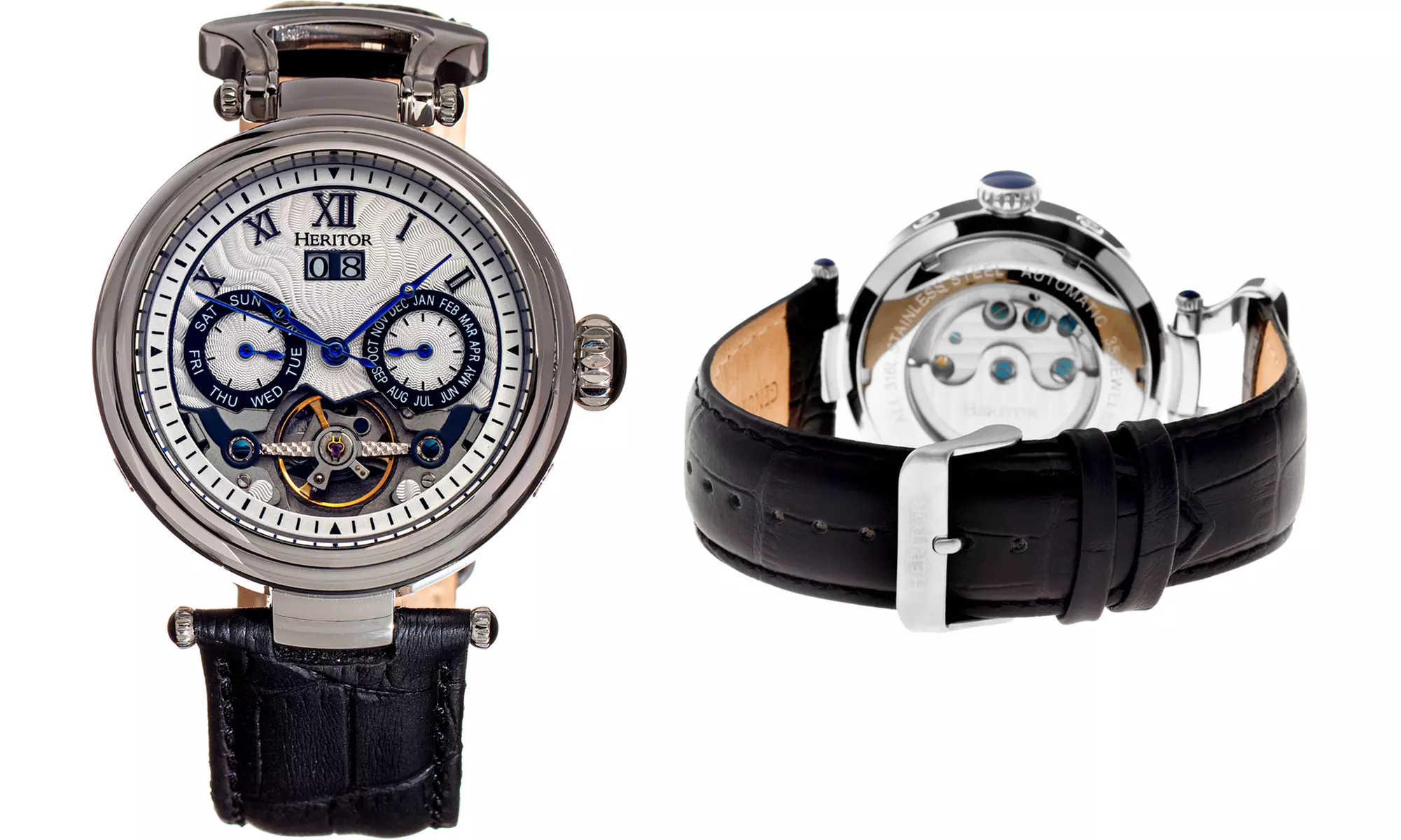 Heritor Automatic Ganzi Semi-Skelett-Armbanduhr