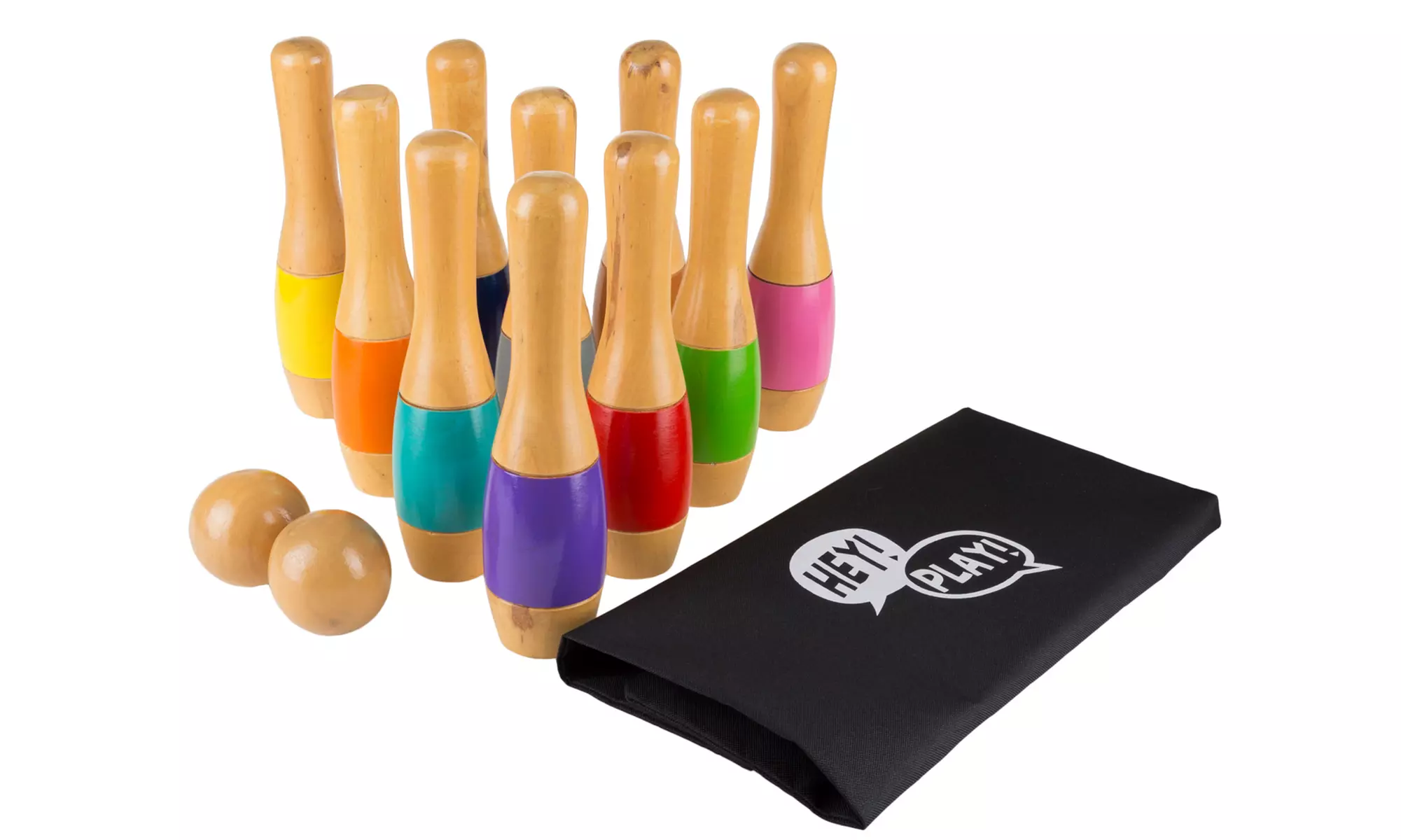 Hey! Play! Wooden Lawn Bowling Set - Primary Image