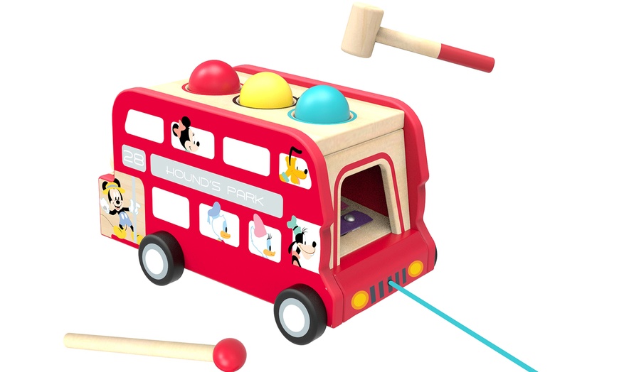 Image 1: Tooky Toys 2-in-1 Wooden Bus