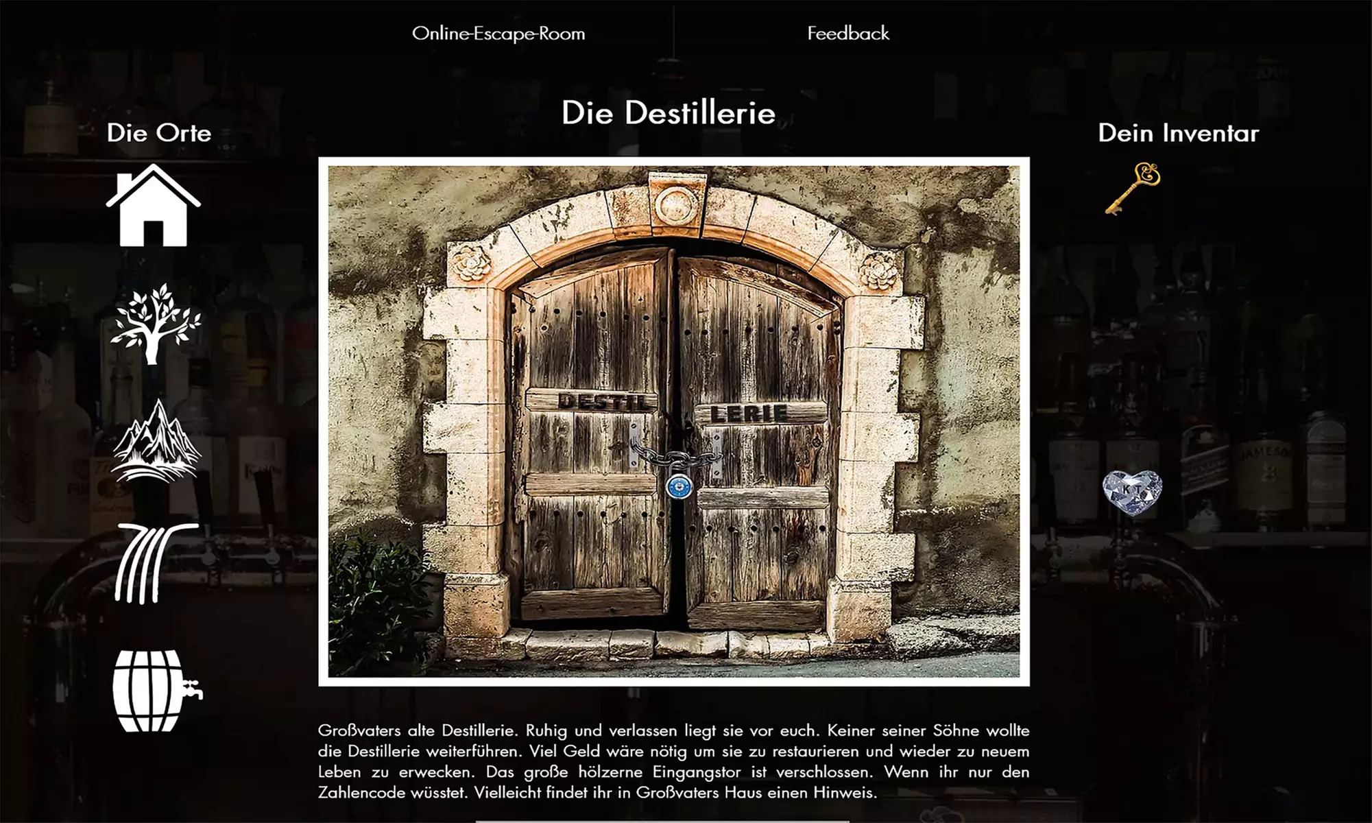 Online Escape room "Gin Escape - Das Vermächtnis" für bis zu 6 Personen (51% sparen*) - Second Medium