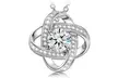 Crystal Love Knot Necklace or Earrings Made with Swarovski Elements - Second Medium