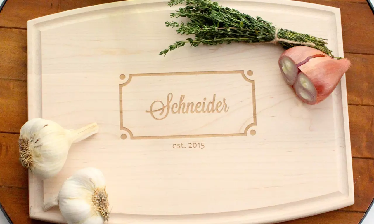 One or Two Personalized Cutting Boards from The Plaid Barn (Up to 53% Off) - Primary Image