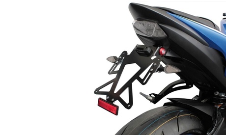 Portatarga VMC modello Street in acciaio di colore nero