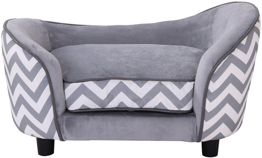 Image 19: PawHut Pet Sofa with Cushion