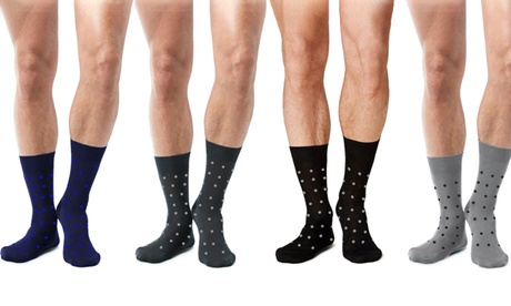 Set da 12 paia di calzini da uomo a mezza lunghezza disponibili in vari modelli e colori