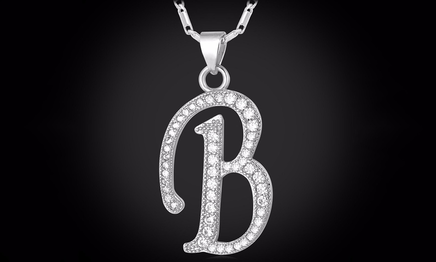 Image 3: Alphabet Pendant with Chain