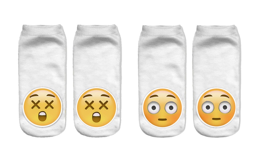 Image 13: Lot de 2, 5 ou 10 paires de chaussettes Emoji 