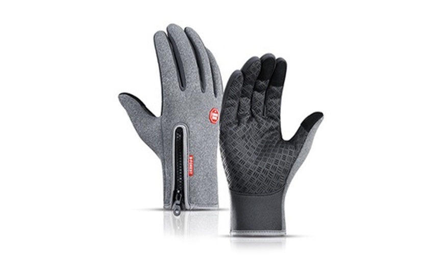 Image 8: One or Two Neoprene Insulated Gloves with Wrist Zip