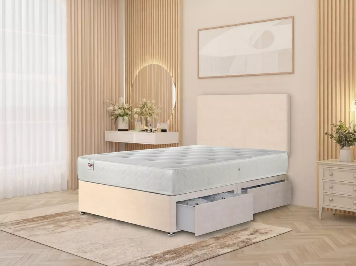 Luxury Plush Velvet Divan Bed Base