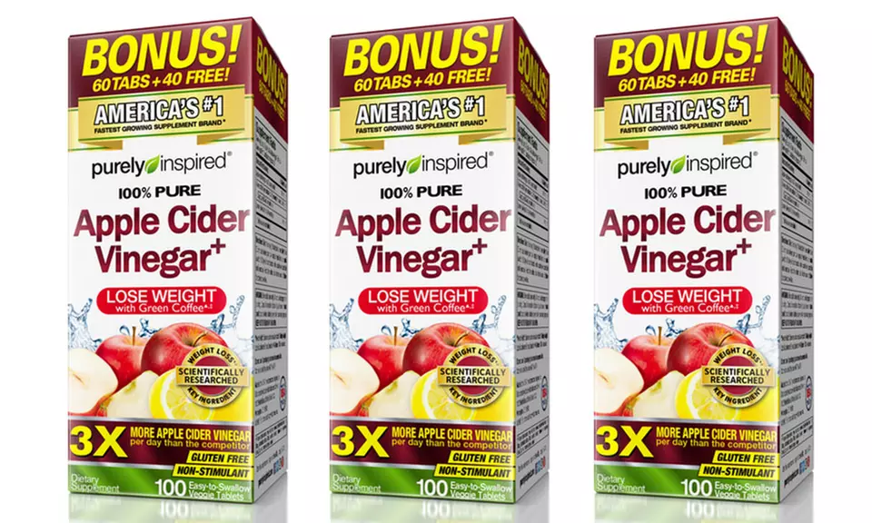 Purely Inspired Apple Cider Vinegar Weight Loss Supplement (1-, 2-, or 3-Pack) - Primary Image
