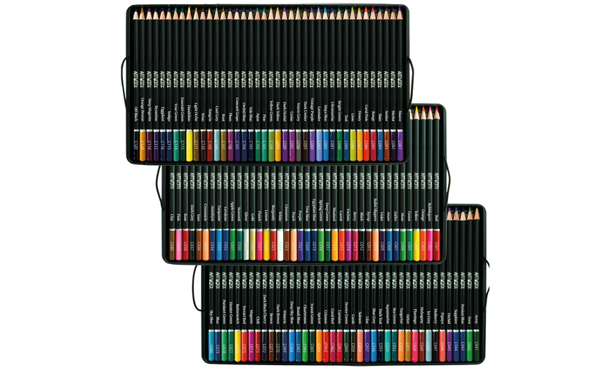 Image 3: 120 Coloured Pencils and Tin Case Set