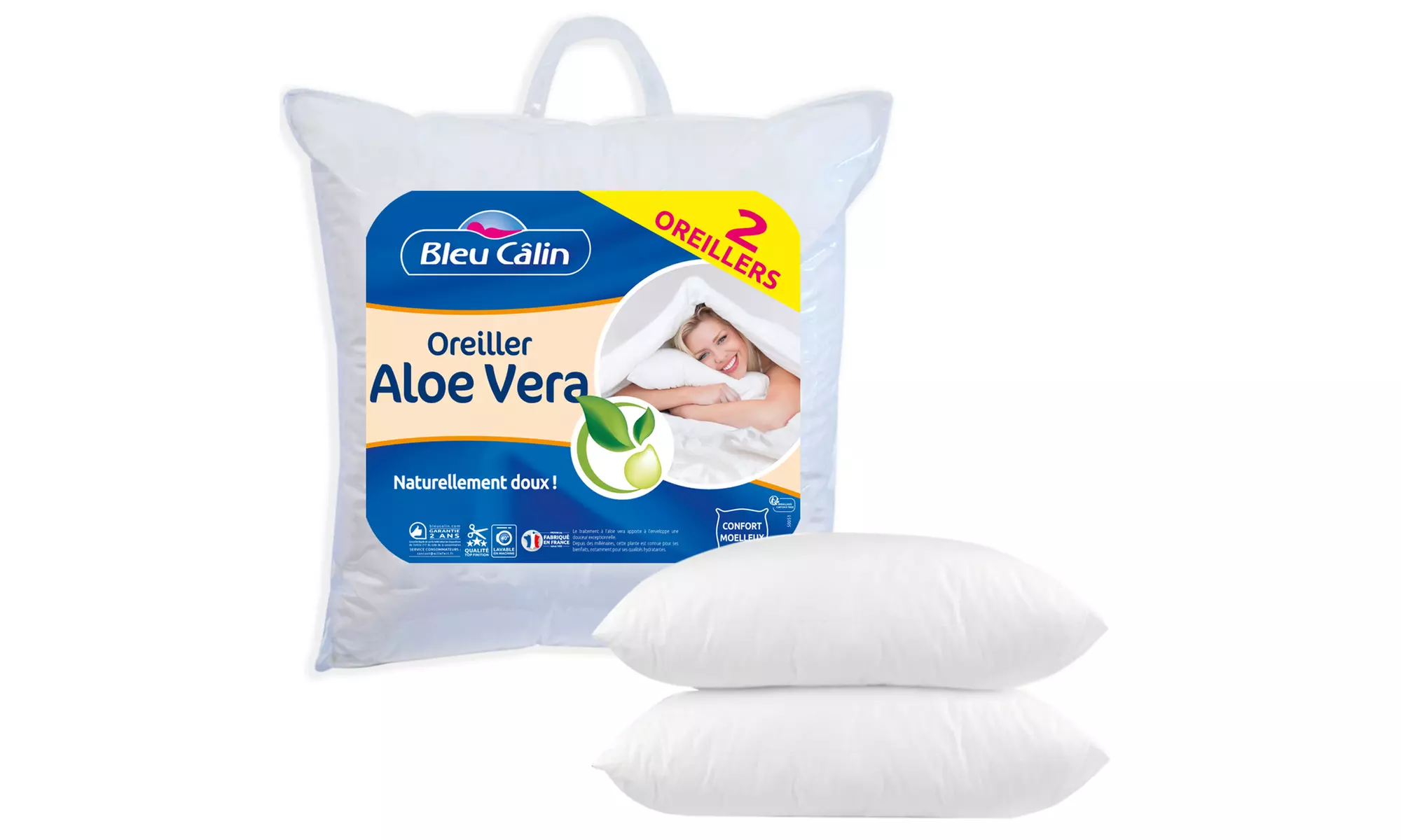 Lot 2, 4 ou 6 oreillers Aloe Vera - Primary Image