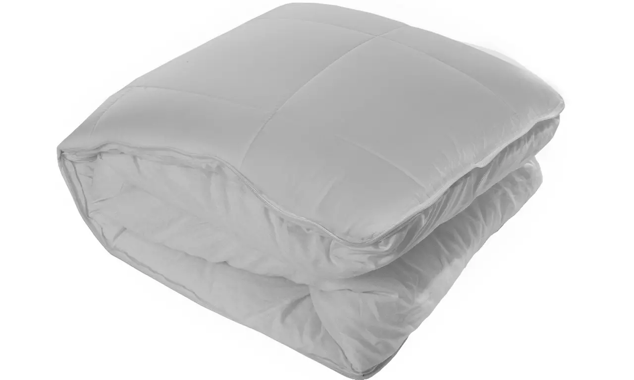 Couette en microfibres pliable et zippable