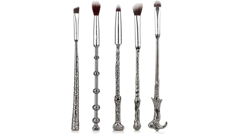 Image 1: 5-PC Magic Wand Make-Up Brush Set